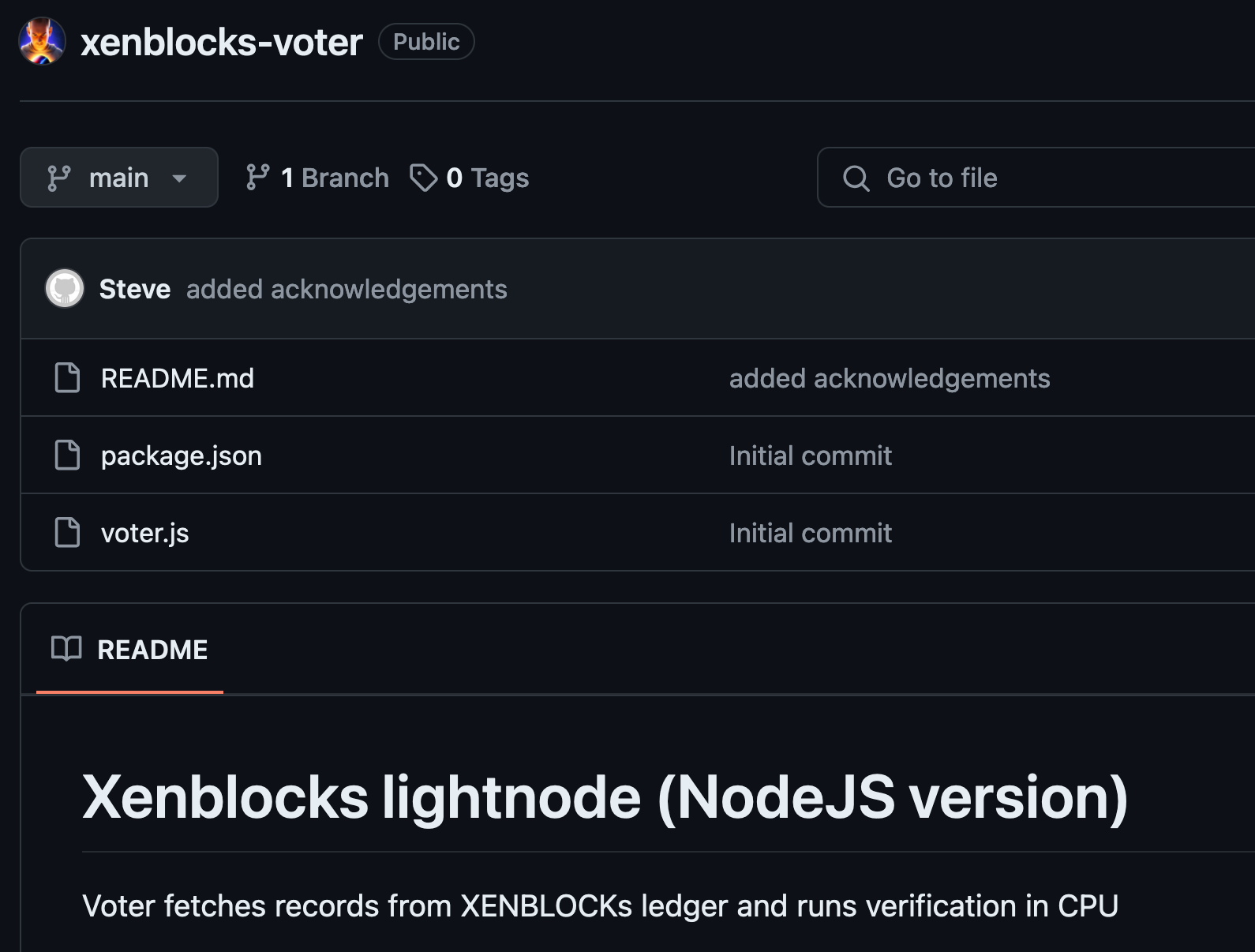 Xenblocks Voter (NodeJS)